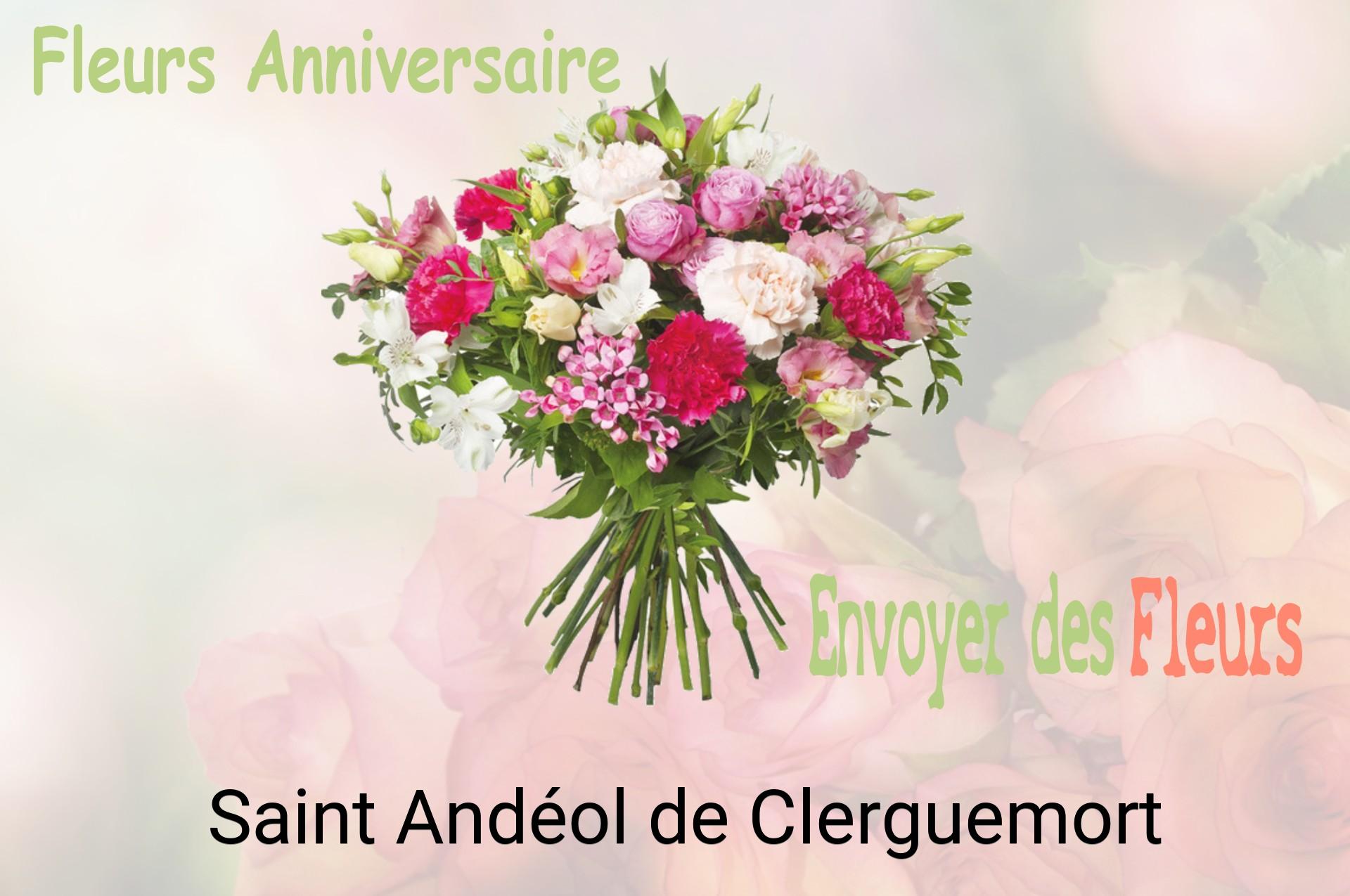 Bouquet de fleurs d’anniversaire livré à Saint-Andéol-de-Clerguemort